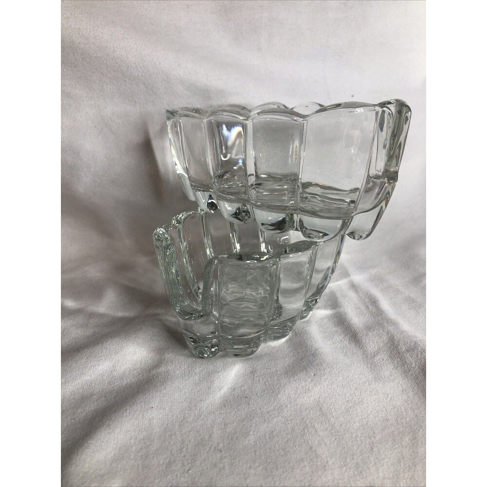 Set of 2 - Princess House Crystal Spoon and Fork Rest Holder Vintage NICE!! - Picture 2 of 8